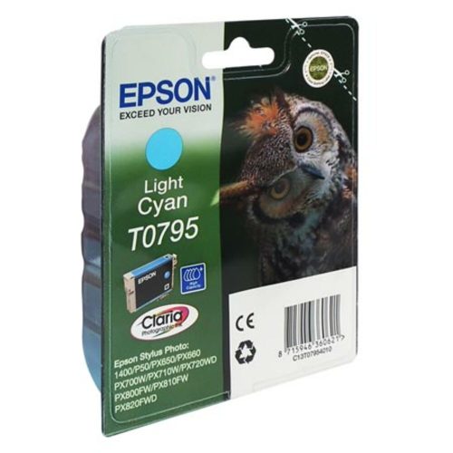 inkjet cartridge c13t07954010 ref t0795 light cyan epson mauritius