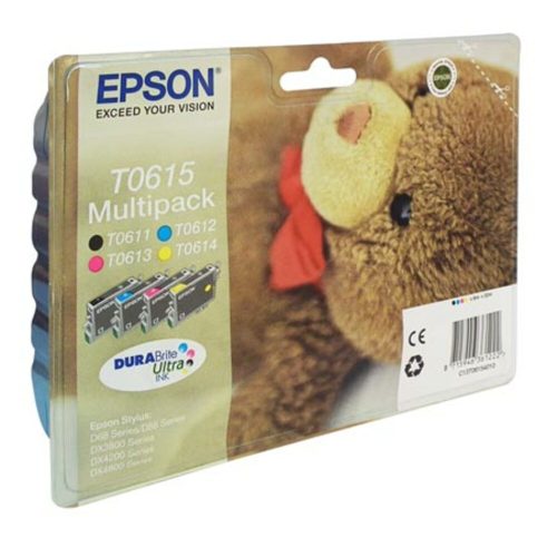 inkjet cartridge c13t06154010 ref t0615 cmyk multipack epson mauritius