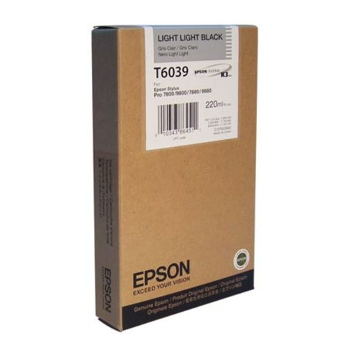 inkjet cartridge c13t603900 ref t6039 220ml light light black epson mauritius