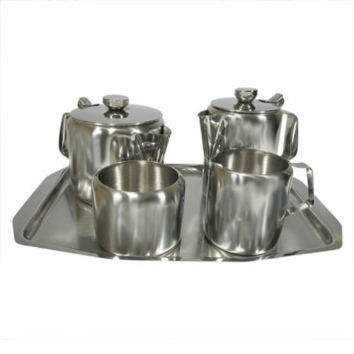 tea & coffee set ref x110/5 stainless steel sunnex mauritius