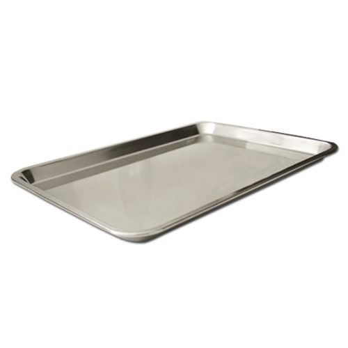 serving tray stainless steel ref mst02 410x290mm rectangular no brand mauritius