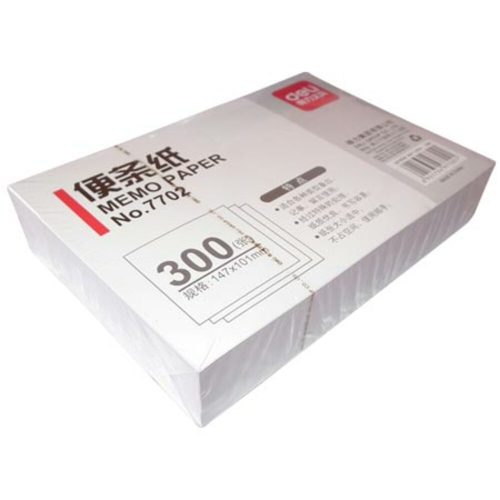 Memo Pad Ref E7702, 141*101mm, White [300 Sheets], Deli mauritius