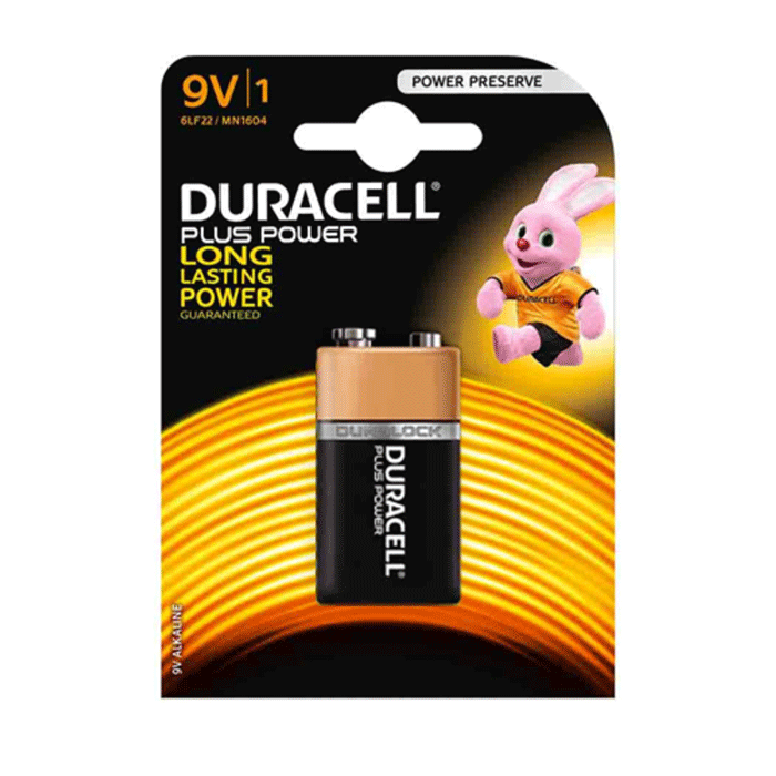 Duracell 9V Batterie Quadrate Plus Power 9v Alcaline