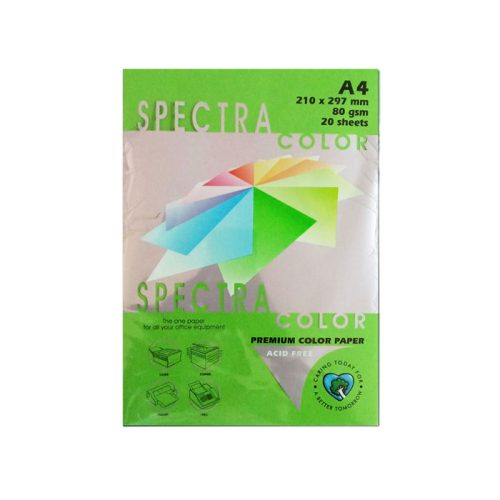 Colour Paper Ref IT321, A4 Cyber Green, 80gsm [Pk 20], Spectra Colour mauritius