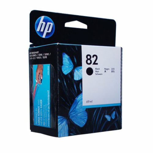 inkjet cartridge hp 82 ref ch565a 69ml black hewlett packard mauritius