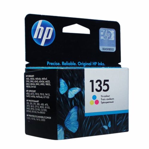 inkjet cartridge hp 135 ref c8766he tri-colour hewlett packard mauritius