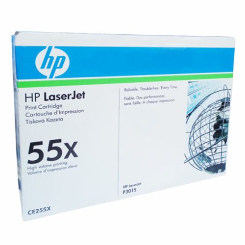 toner cartridge ref ce255x black high capacity 12500 pages hewlett packard mauritius