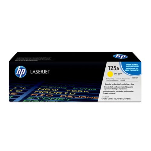 toner cartridge ref cb542a yellow 1400 pages hewlett packard mauritius