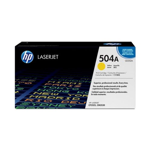 toner cartridge laserjet ref ce252a yellow colorsphere hewlett packard mauritius
