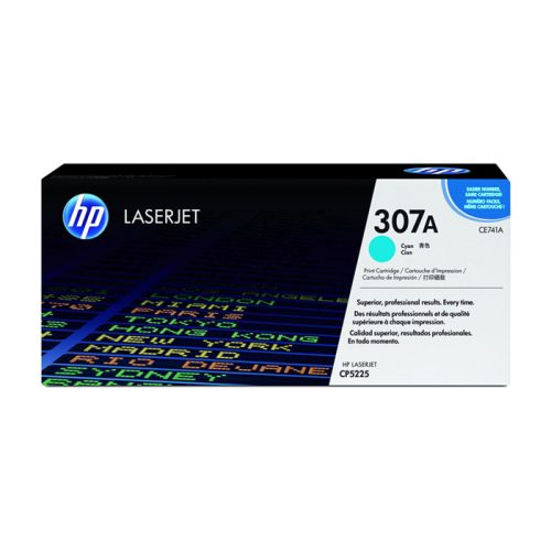 toner cartridge ref ce741a cyan 7300 pages hewlett packard mauritius