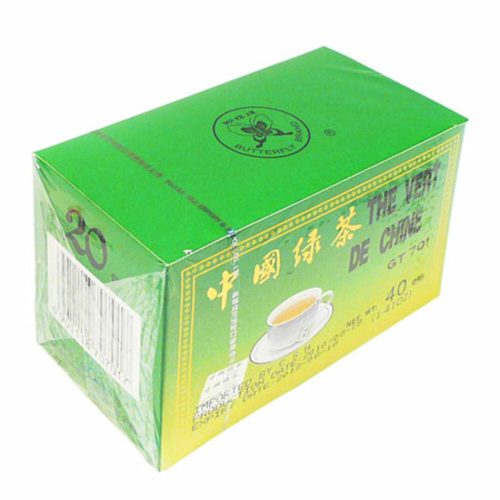 tea bags ref WLH888 40g green tea [pk 20] butterfly mauritius