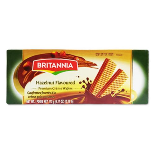 Wafers, 175g Hazelnut Flavoured, Britannia mauritius