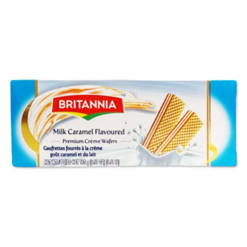 Wafers, 175g Milk Caramel, Britannia mauritius