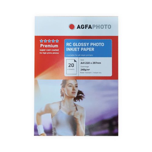 Photo Paper Glossy, A4, 240gsm 20 Sheets, Agfa mauritius