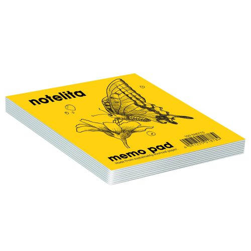 Memo Pad, 98*98mm, 100 Sheets White Plain, Notelita mauritius