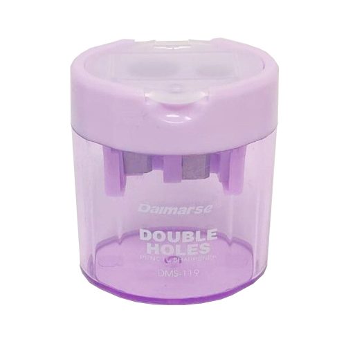 Pencil Sharpener Ref DMS-119, Two Hole, Assorted Colour, SW mauritius
