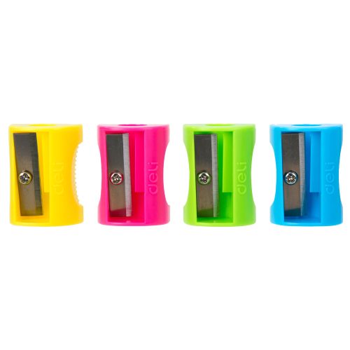 Sharpener for Wood Pencil Ref 0531 Plastic Assorted Colours Deli