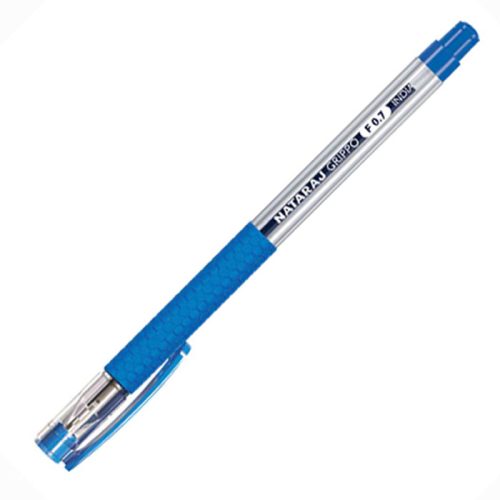 Ball Point Pen Grippo Ref BPN116 Fine Tip 0.7mm, Blue Nataraj