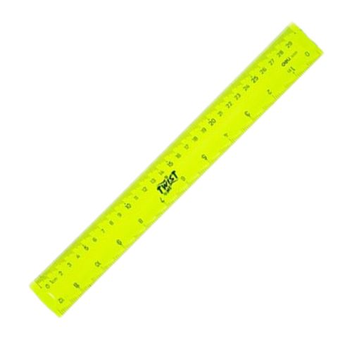 Plastic Ruler Flexible Ref 6209 12"/ 30cm Twist me Colour varies Deli