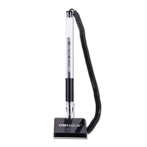 Deli Star Counter Gel Pen And Holder Ref- 6791 0.5mm Tip, Black  Deli
