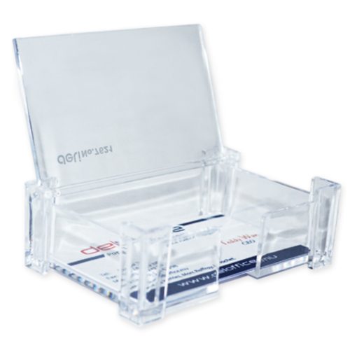Business Card Holder Ref 7621 W560xD450xH315mm, Transparent Deli