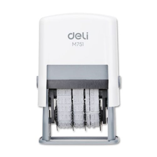 Dater Stamp Ref M75110 Day:Month:Year - White Deli
