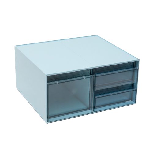 Storage Box Ref PK112, 250*220*125mm, Blue & White, Deli mauritius