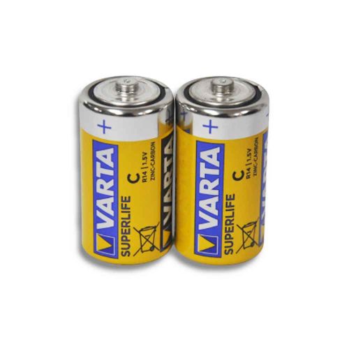Battery Super Heavy Duty C-Size  [PK 2] 2014 Zinc carbon Foil Varta