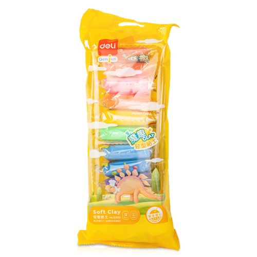 Soft Clay Ref 67855 12 Assorted Colours Deli mauritius