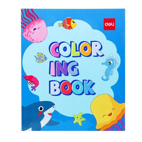 Colouring Book Ref EN044 12 Sheets,120 gsm[210*180mm] Deli