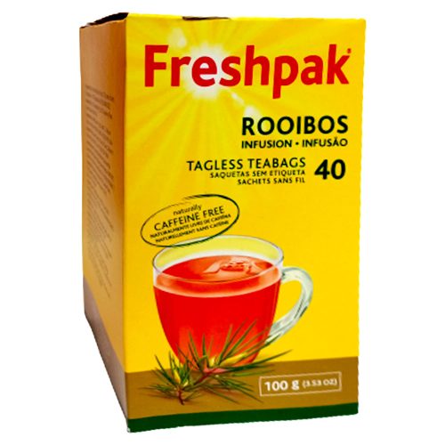 Tea Bags Tagless Rooibos Caffeine Free [Pk 40] Freshpak