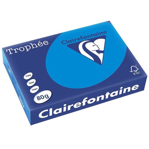 Colour Copy Paper Ref 1781C A4 Turquoise, 80gsm [Ream: 500 Sheets] Clairefontaine