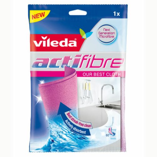 Microfibre Cloth Ref FH199 W290*D290mm, Purple Actifibre  Vileda