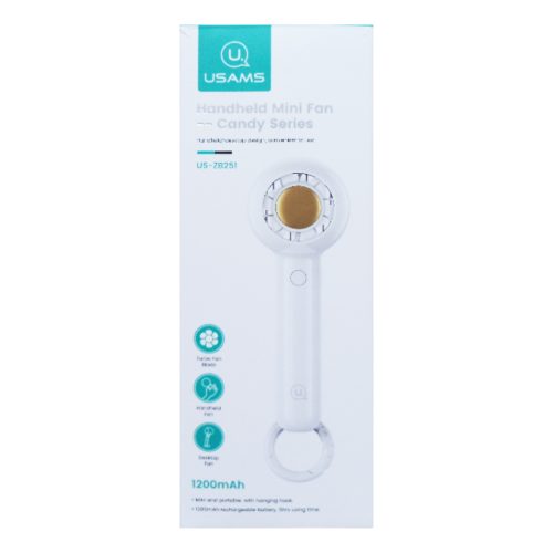 Mini Fan Handheld ZB-251 USB Rechargeable 1200mAh Battery USAMS
