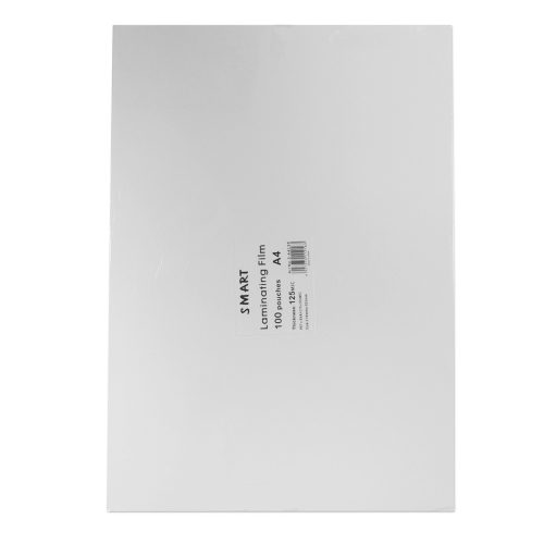 Laminating Film A4 210*297mm Transparent 125 Mic [Pk 100] Smart