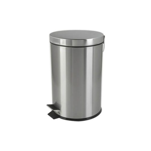 Pedal Trash Bin Ref 50130 3L 170xH268mm Stainless Steel Sunnex