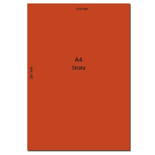 Strata Paper C5 A4 Red, 210gsm [Pk 10] Notelita