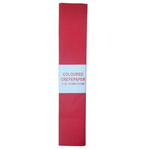 Crepe Paper Red, 500mm*2.5m Crown