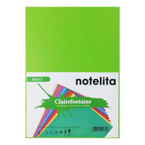 Bristol Paper Ref 1025C A4 Mint Green, 160gsm [Pk 20] Clairefontaine