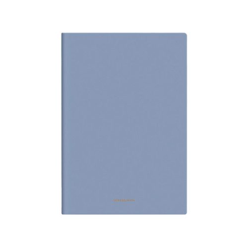 Leather Notebook Ref 22284 A5, 96 Sheets, Blue Deli