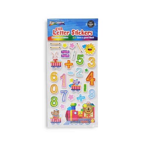 Sticker Ref FD-LW006 / GY-0001 / GY-0002 /GY-0003 Eva letters & Numbers WYS