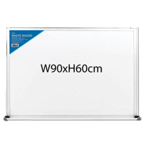 White Board Ref E7816 W90cmxH60cm, Aluminium Frame Deli