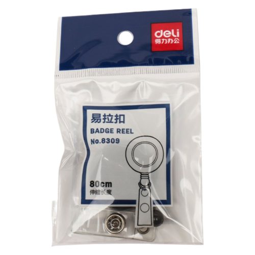 Lanyard - Retractable Ref 8309 Stretchable Length: 80cm Deli