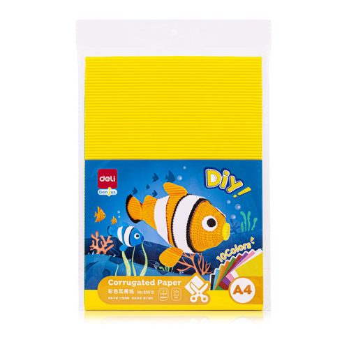 Corrugated Paper Ref 83613 A4 , 10 Sheets Deli