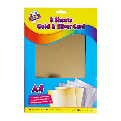 Creative Card Ref 5293 8 Sheets , Gold & Silver Tallon