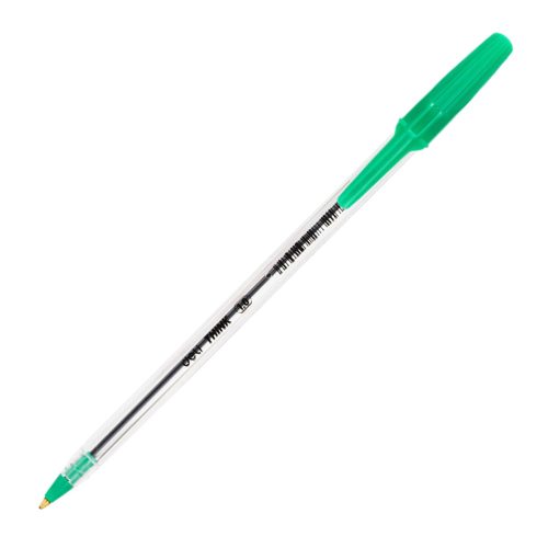Ball Point Pen Ref Q4-GN Bullet Tip: 1.0mm, Green Deli