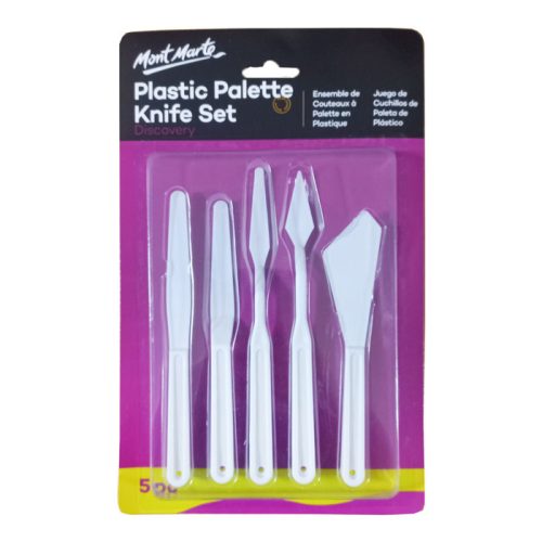 Plastic Palette Ref MAPK0001 Knife, Set of 5 Mont Marte