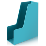 Magazine Holder Ref NS022 Light Blue [249*91*309mm] Nu Sign Deli