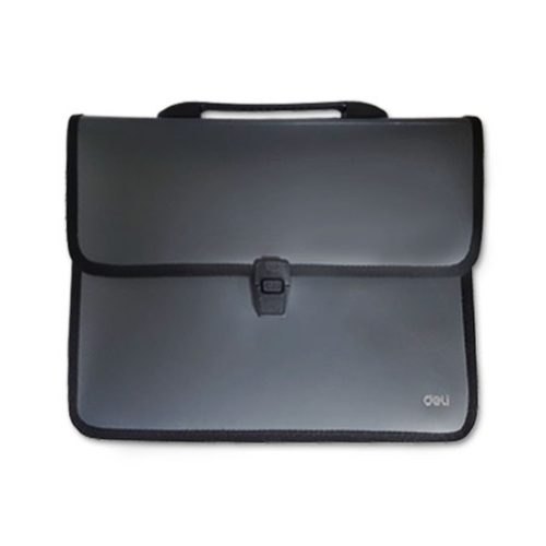 Document Case PVC Ref B50312 A4, Black, 2 Pockets Deli