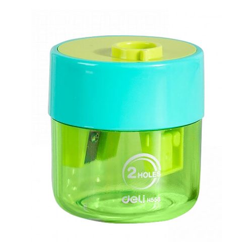 Pencil Sharpener Ref EH558 Two-Hole, 48*48*55.3mm Deli